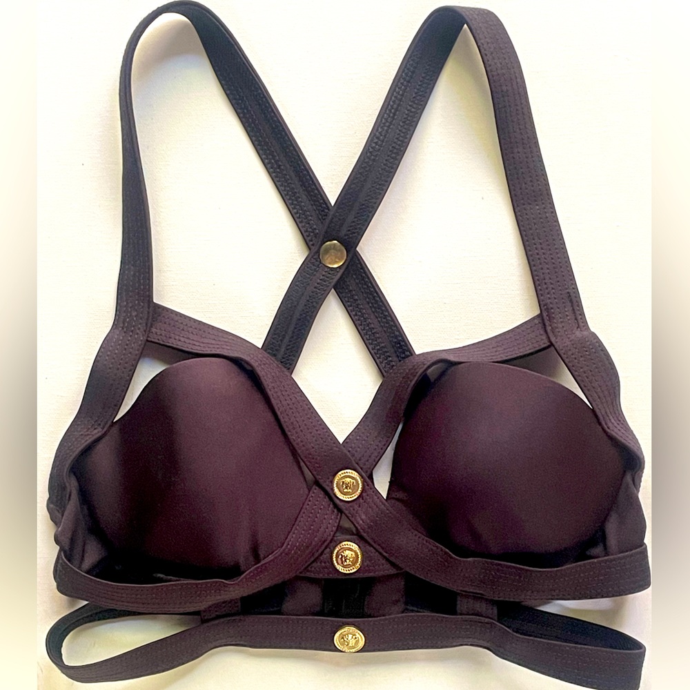 Versace Black Bondage Style Top